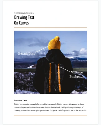Drawing Text on Flutter Canvas