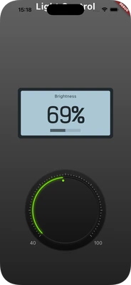 Knob Control Widget in Flutter Canvas